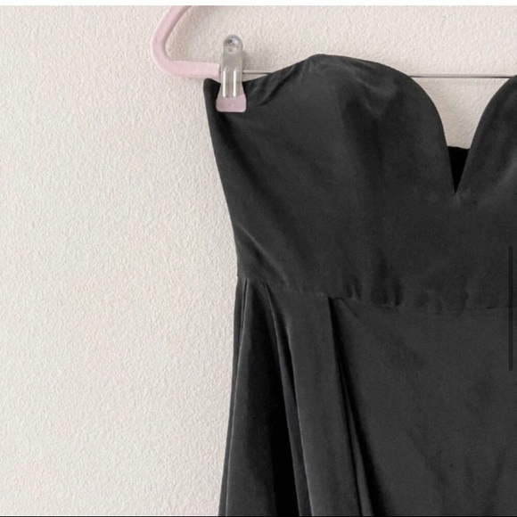 Zimmermann Draped Silk Strapless Black Dress - Picture 5 of 8